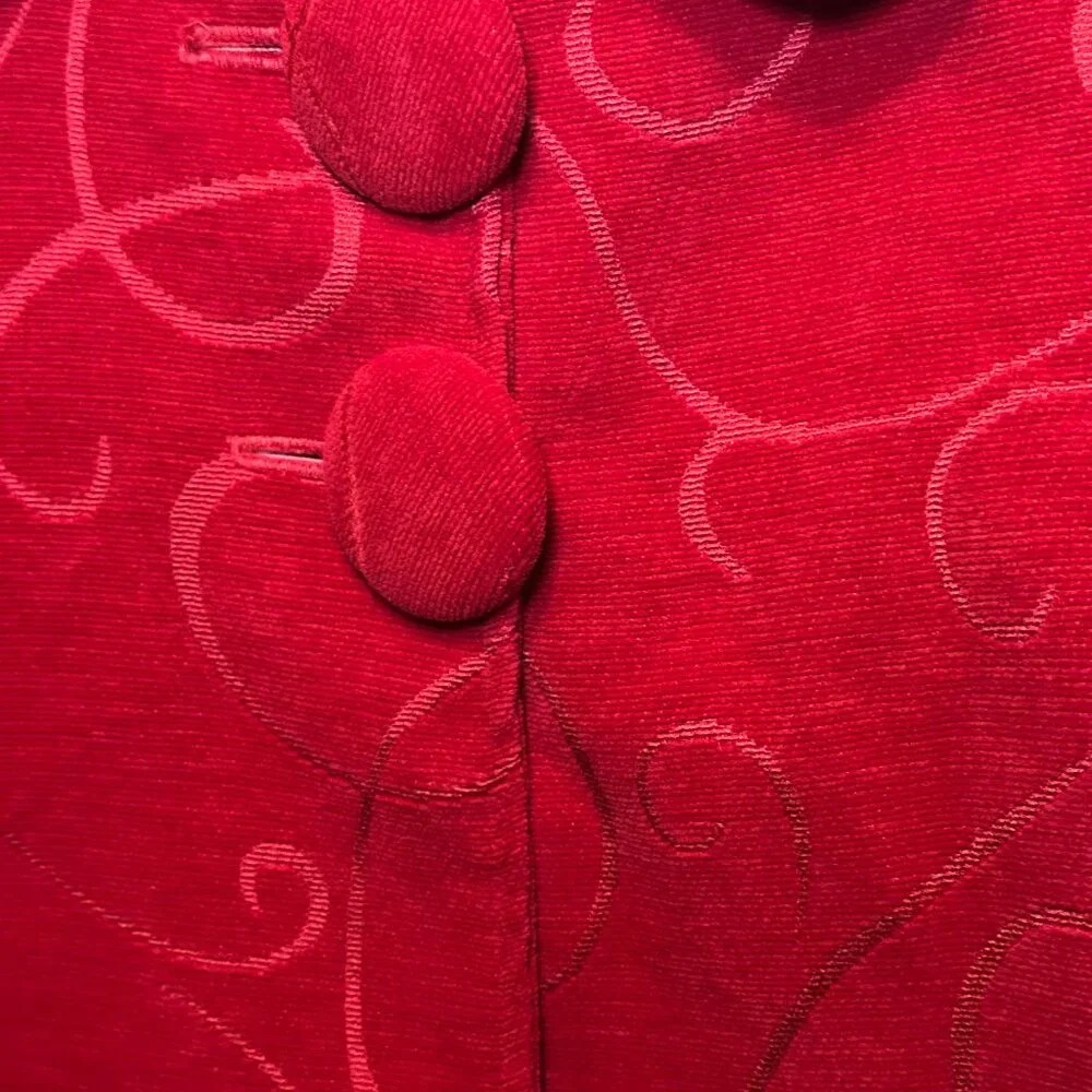 Girl's Material Girl Red Dress‎ Jacket Size Small 6/7